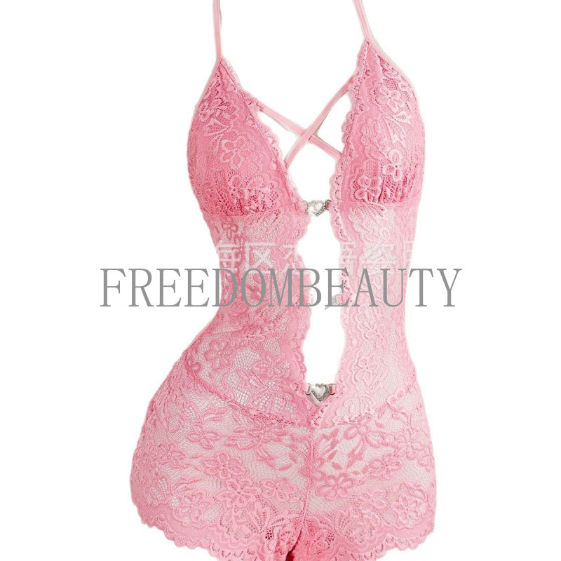 Freedombeauty | New Fashion Sweet Charm Seduction Sexy Lace Stretch Sexy Sleepwear Lace Skirt