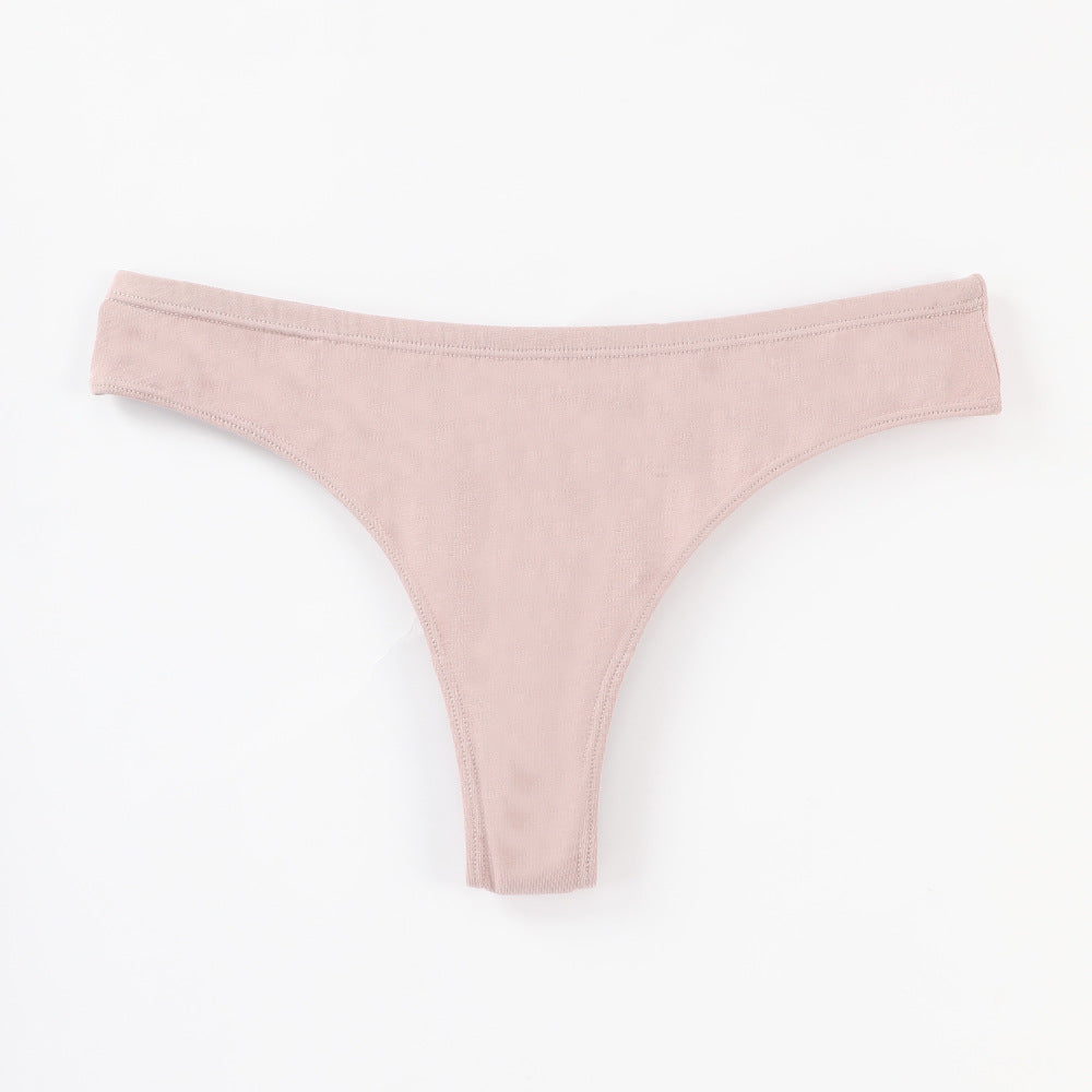 Freedombeauty | plus Size Underwear Pure Cotton Women's 150.00kg Wearable European and American Low Waist High Slit Briefs Sexy and Invisible Generation Hair