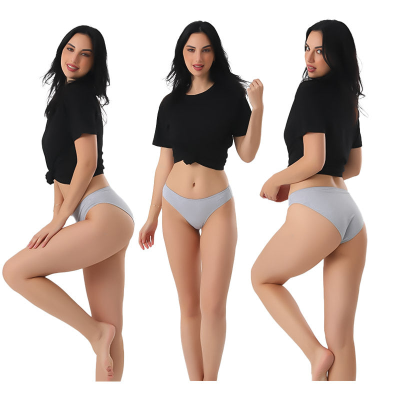 Freedombeauty | Cotton Large Size Ladies' Underwear 130.00kg Hip Lifting 40S Combed Cotton Knit Breathable Comfortable Briefs Delivery Supported