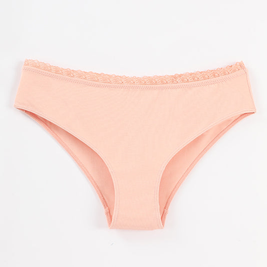 Freedombeauty | Lace Underwear Women's High/Frenchcut Combed Cotton Breathable Invisible Women's Briefs Sexy in Stock Generation Hair