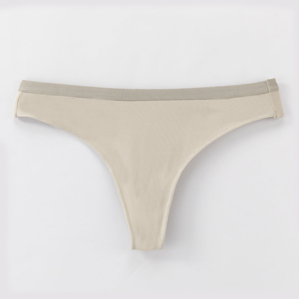 Freedombeauty | 100% Cotton Briefs Young Women Low Waist Sexy T-Back Combed Cotton Women's Briefs in Stock Support