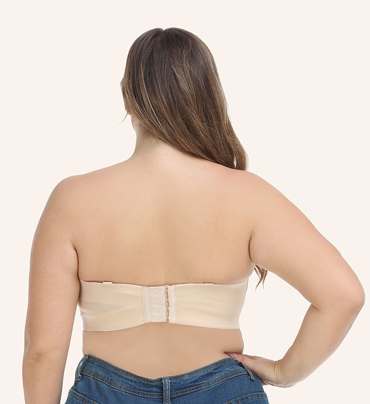 Freedombeauty | Silicone-Free Thin Cup European and American plus Size Non-Slip Bra Tube Top Underwear Wedding Bra Versatile Bcdefg