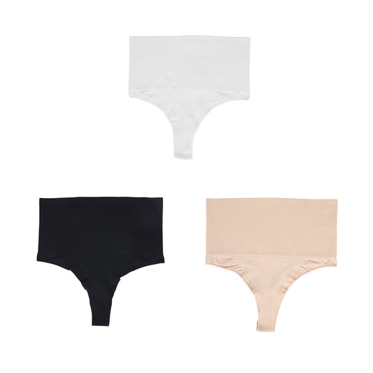 Freedombeauty | Underwear Women Seamless Highly-Elastic plus Size T-Back Ultra High Waist Sexy Nylon Abdominal-Shaping Body-Shaping Underwear Women