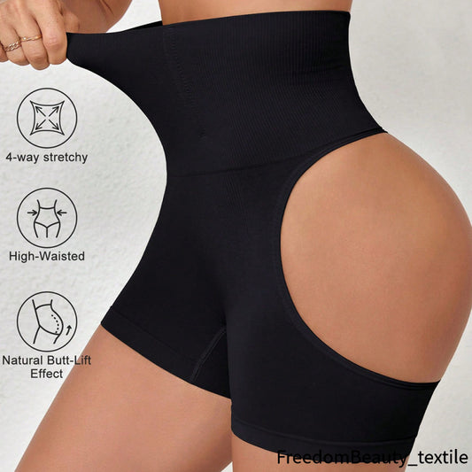 freedombeauty|European and American High Waist Tummy Control Pants Choice Hot Style Hip Enhancing Butt Lifting Tummy Control Shaping Pants Seamless Steel Bone Underwear