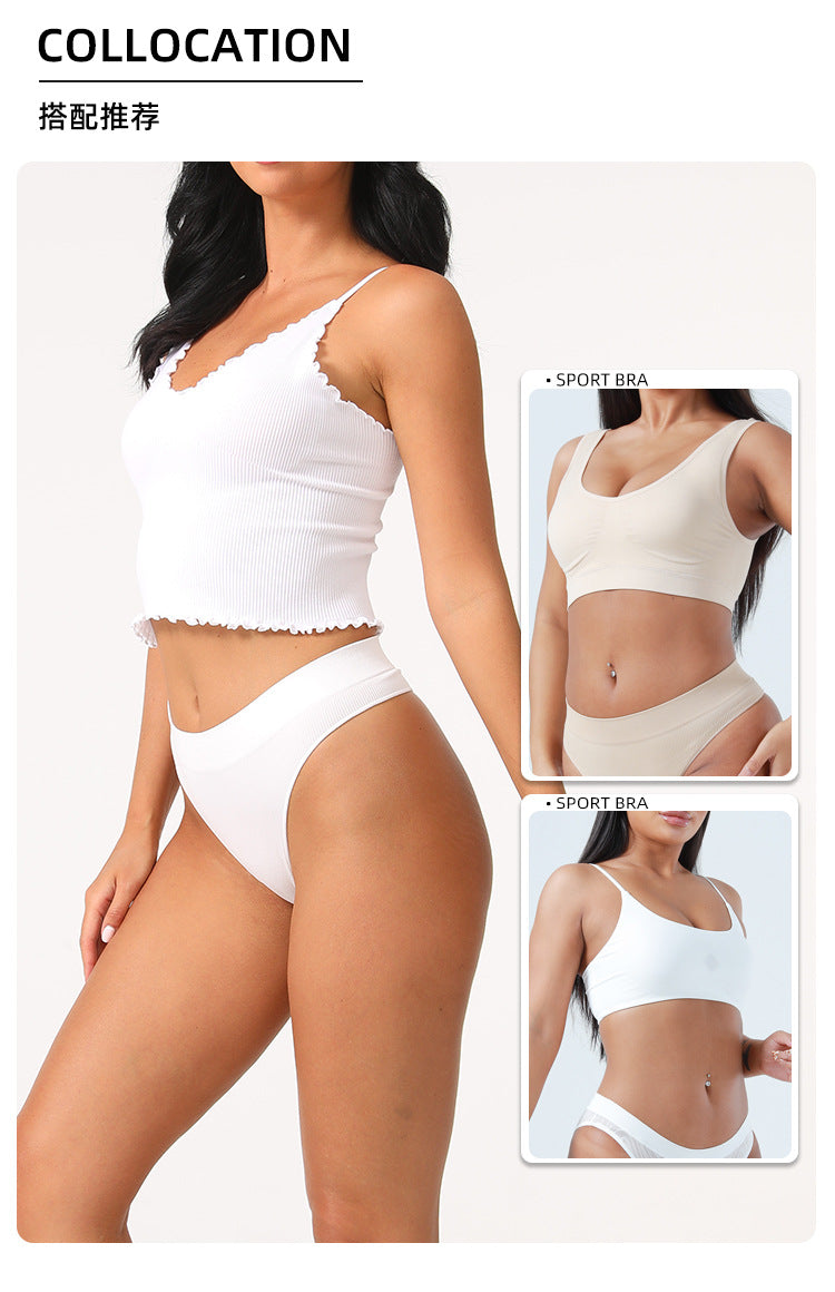 Freedombeauty | Seamless Jinammonia Women's T-Back Stretch Breathable Low Waist Sexy Comfortable Suit Multi-Color Optional Underwear Women
