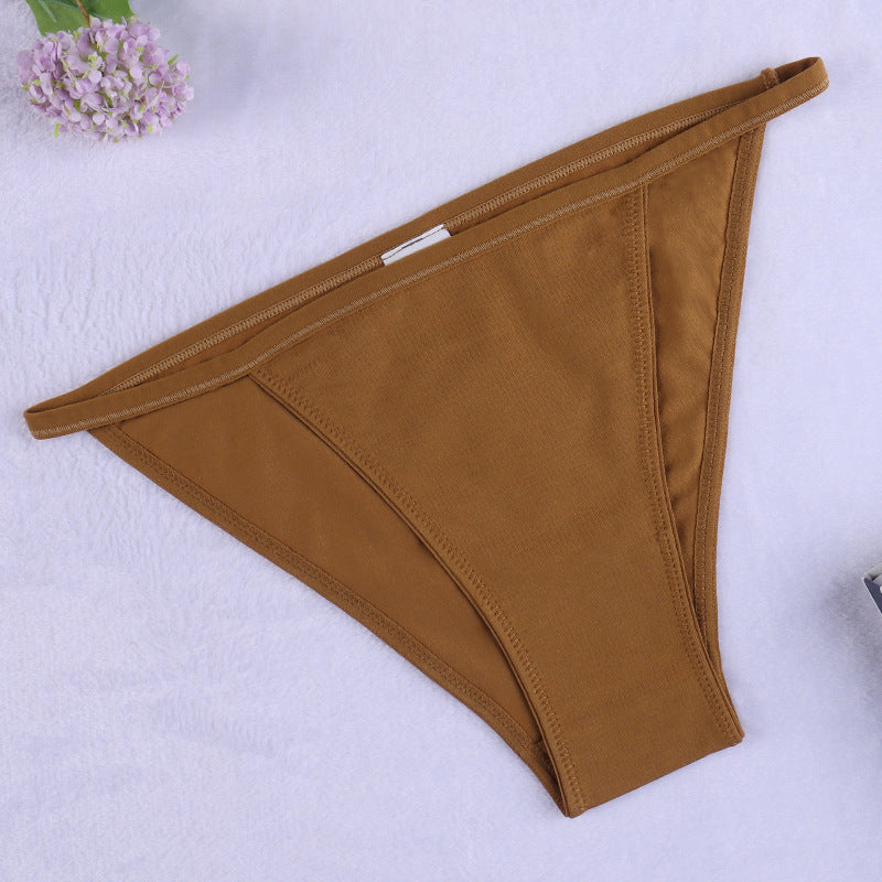 Freedombeauty | European and American Cotton Underwear Women's Bikini Women's Briefs Low Waist T-Back Support