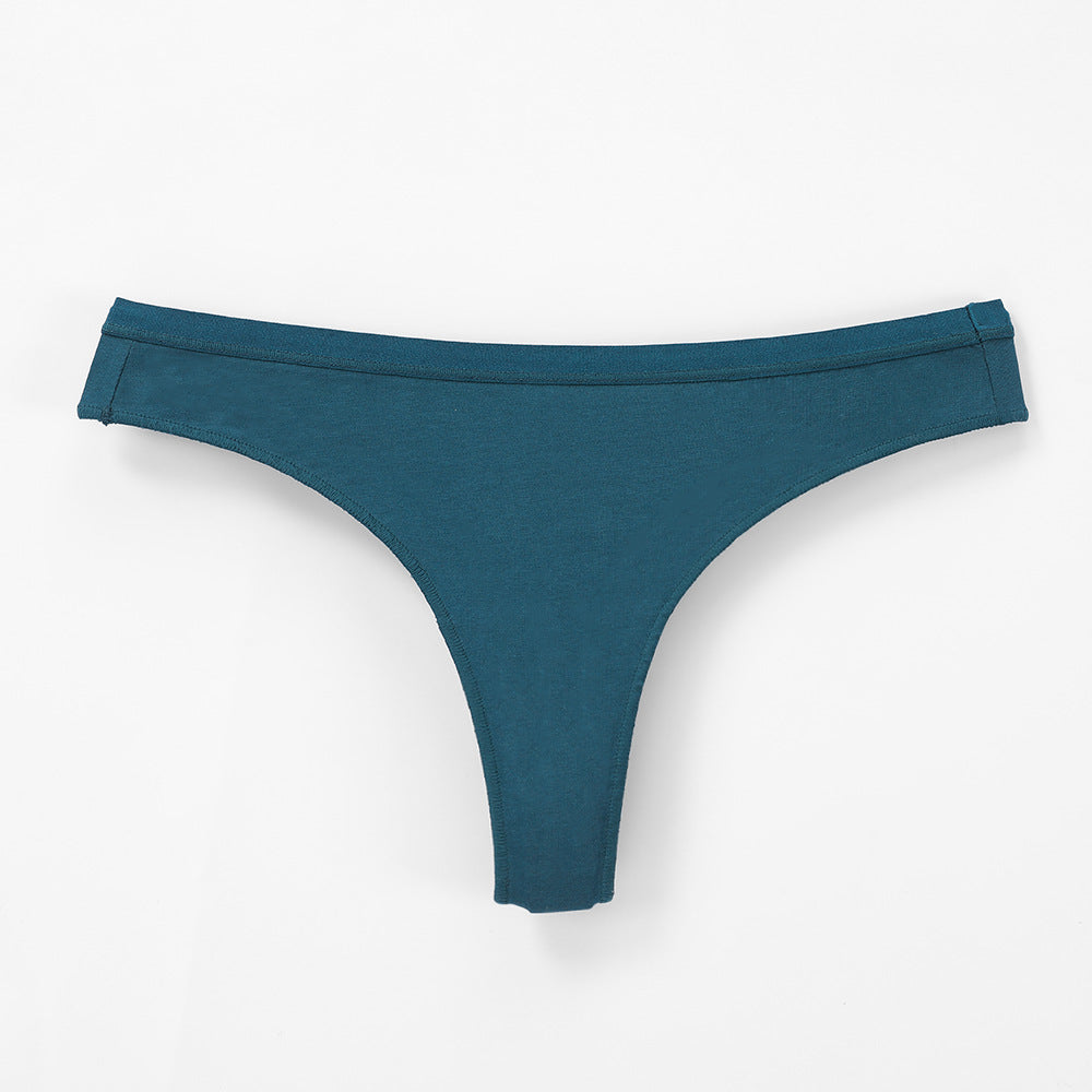 Freedombeauty | 100% Cotton Briefs Young Women Low Waist Sexy T-Back Combed Cotton Women's Briefs in Stock Support