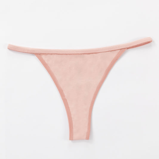 Freedombeauty | Invisible Cotton Underwear Women's Style Breathable Monochrome Pure Desire T-Back Sexy Briefs