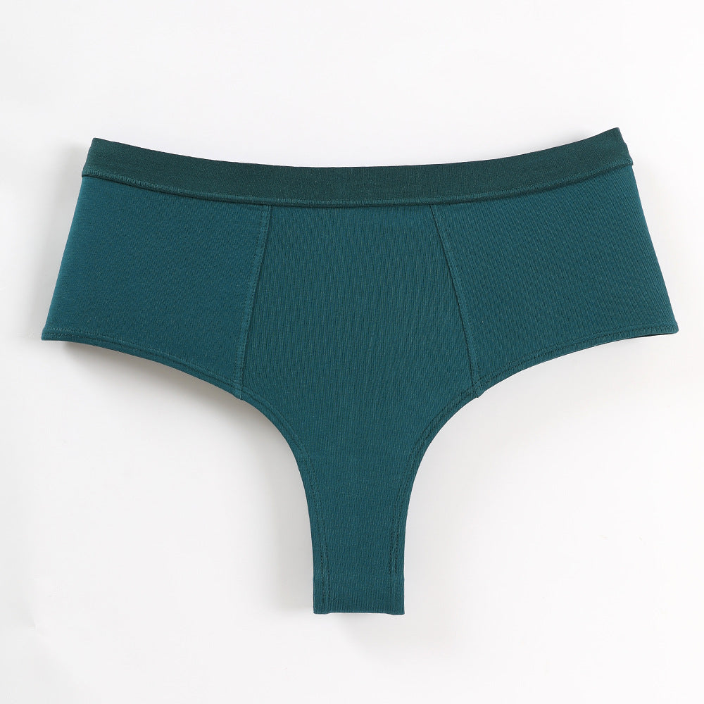 Freedombeauty | Sexy Panties Cotton Women's Briefs 40 Combed Cotton plus Size High Waist Girls' Shorts Comfortable