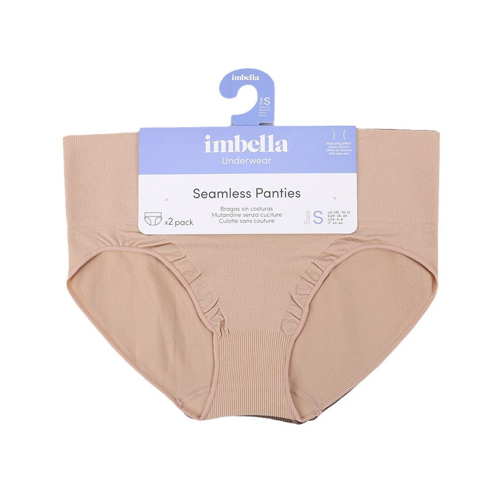 Freedombeauty | Seamless Nude Ammonia High Waist Belly Contracting Briefs High Elastic High Cut Sexy Autumn and Winter Half Sheath Underwear for Women