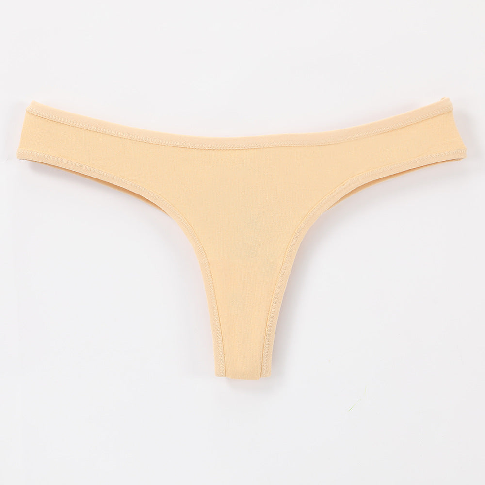 Freedombeauty | Large Size Ladies' Underwear Pure Cotton Sexy T-Back Temptation Invisible Briefs in Stock Hot Sale