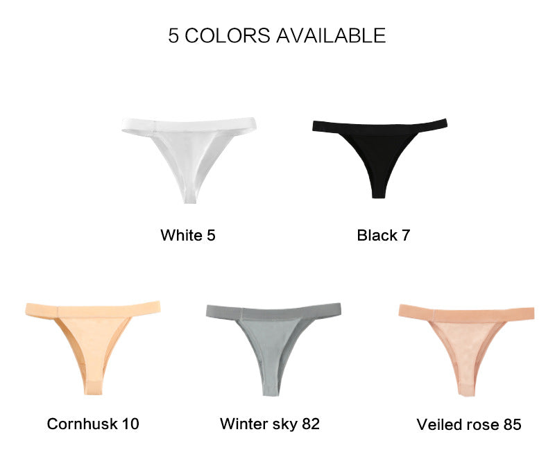 Freedombeauty | Women's T-Back Cotton Thong Low Waist Sexy Underwear Popular Pure Cotton Briefs Comfortable in Stock