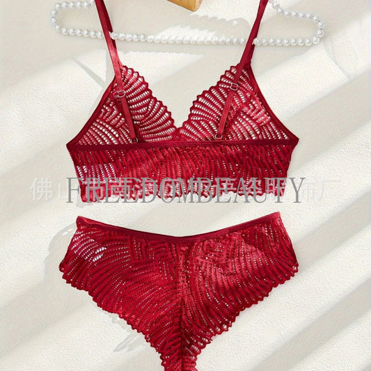 Freedombeauty | Thin Sexy Lace Push up Small Breasts No Fashion Pure Desire Style Sexy Sexy Suit Tight