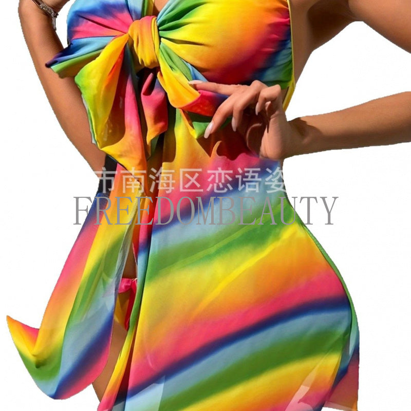 Freedombeauty | New Rainbow Gradient in Stock Fashion Charm Seduction Sexy Pure Desire Style Sexy Lingerie