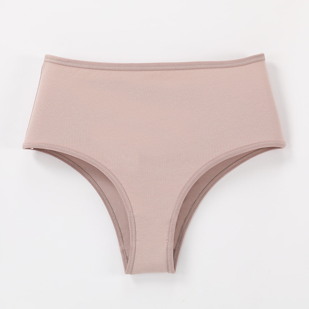 Freedombeauty | Underwear Women's Dys130 High Waist European and American Ladies Briefs 40S Combed Cotton Comfortable Breathable plus Size Underwear