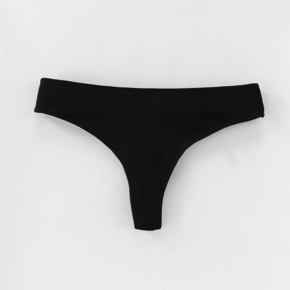 Freedombeauty | Women's Cotton Underwear European and American T-Back Sexy Low Waist Invisible Briefs in Stock