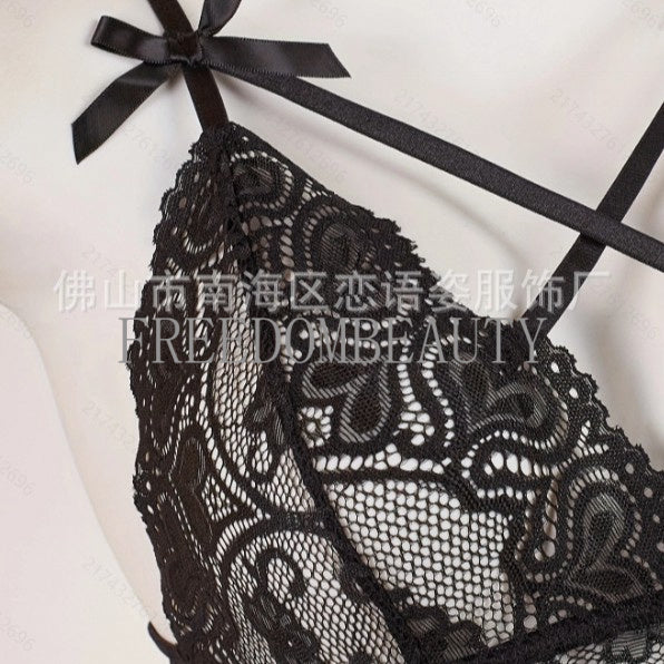 Freedombeauty | New Hollow Charm Temptation Sexy Lace Sling Stretch Beauty Back Suit Exquisite