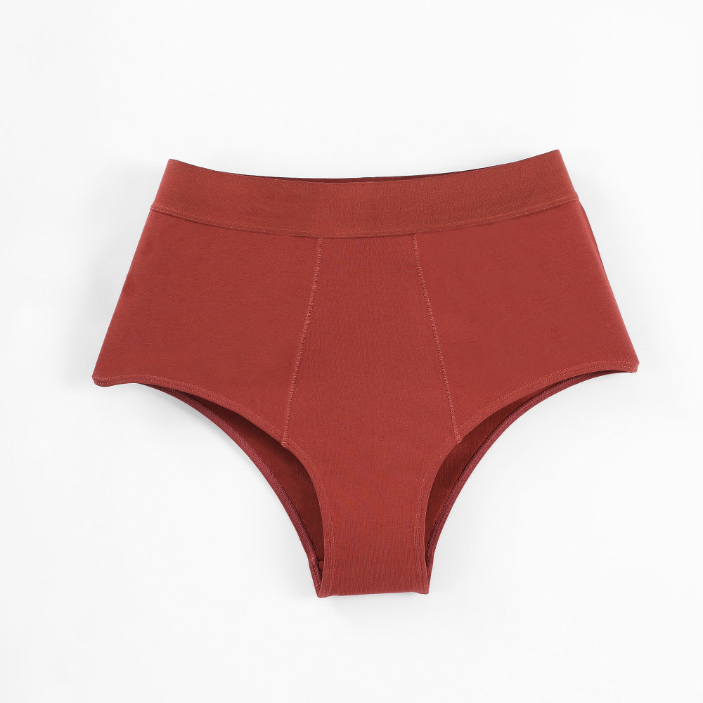 Freedombeauty | High Waist Large Size Ladies' Underwear Invisible and Breathable Combed Cotton Close-Fitting Briefs Popular Delivery Supported