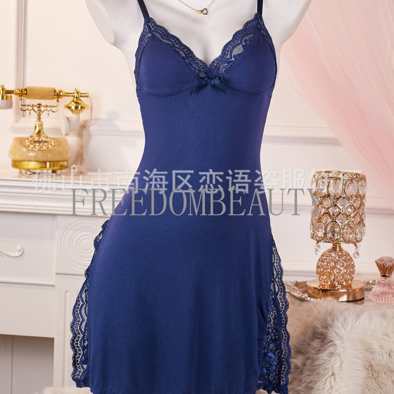 Freedombeauty | Sweet Pure Wind Charm Seduction Sexy Lace Stretch Sexy Sleepwear Women's Nightdress