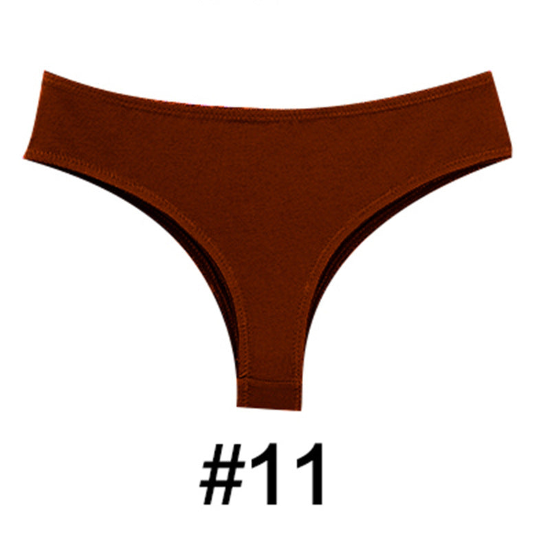 Freedombeauty | Women's T-Back Cotton Brazilian/Tanga Low Waist Sexy Briefs European Size Underwear