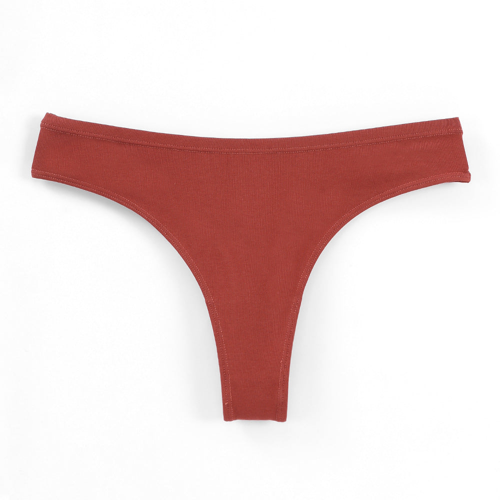 Freedombeauty | plus Size Underwear Pure Cotton Women's 150.00kg Wearable European and American Low Waist High Slit Briefs Sexy and Invisible Generation Hair