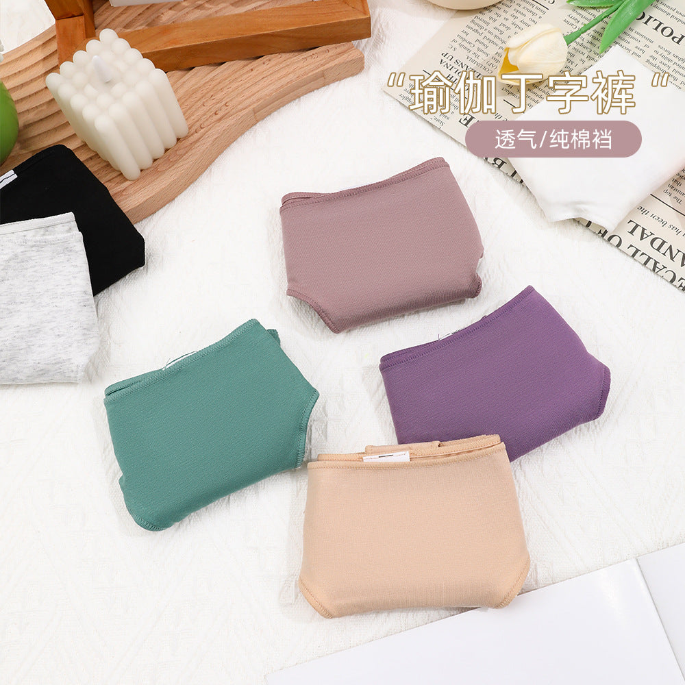 Freedombeauty | Women's Underwear Pure Cotton 2024 New Breathable Comfortable Candy Color Sexy Low Waist T-Back