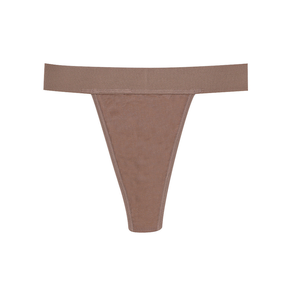 Freedombeauty | Underwear Pure Cotton Women's High Waist Non-Side Seam Women's Pure Cotton European and American Invisible G-string Sexy