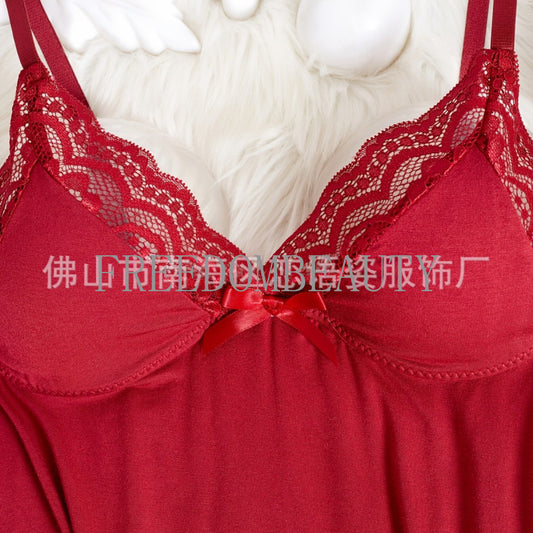 Freedombeauty | Sexy Lingerie Modal Fashion Sweet Charm Temptation Stretch Split Sexy Pajamas