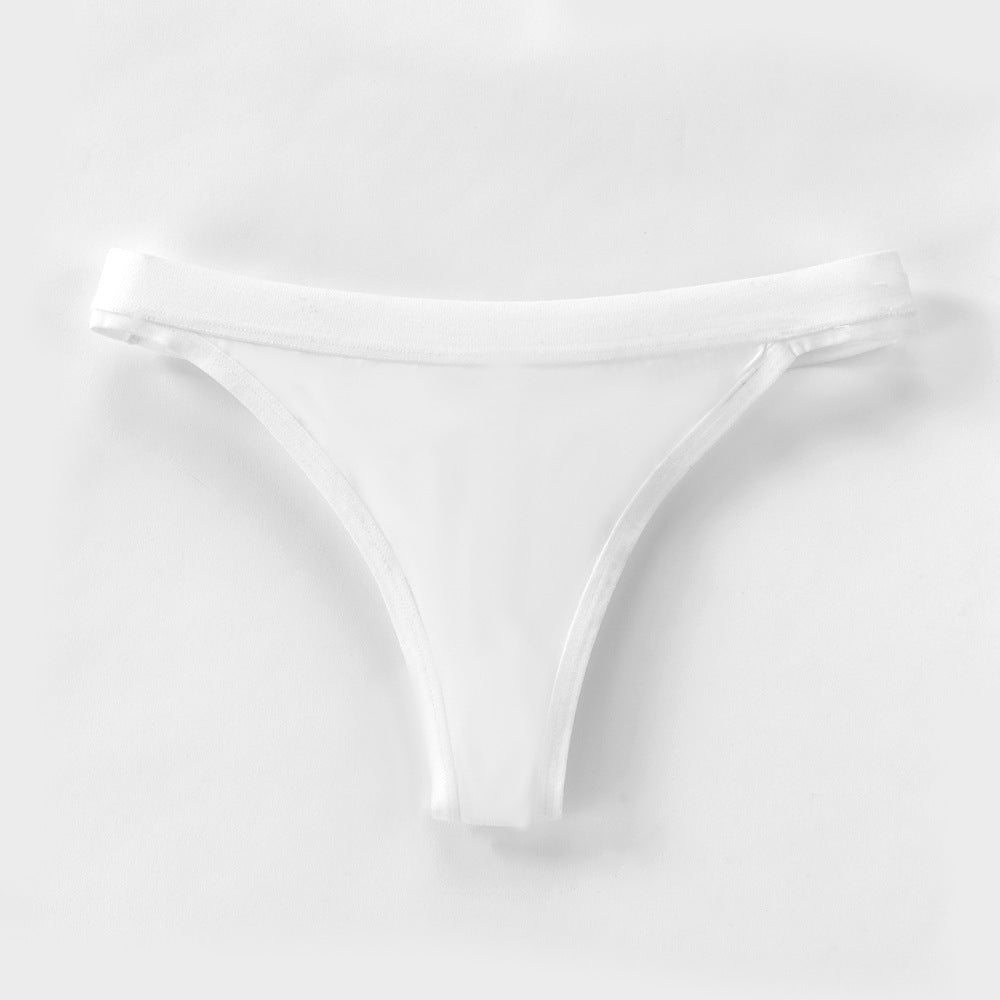 Freedombeauty | Customized 123 Sexy Cotton Underwear 40S Combed Cotton T-Back Breathable Comfortable Low Waist Underwear for Women