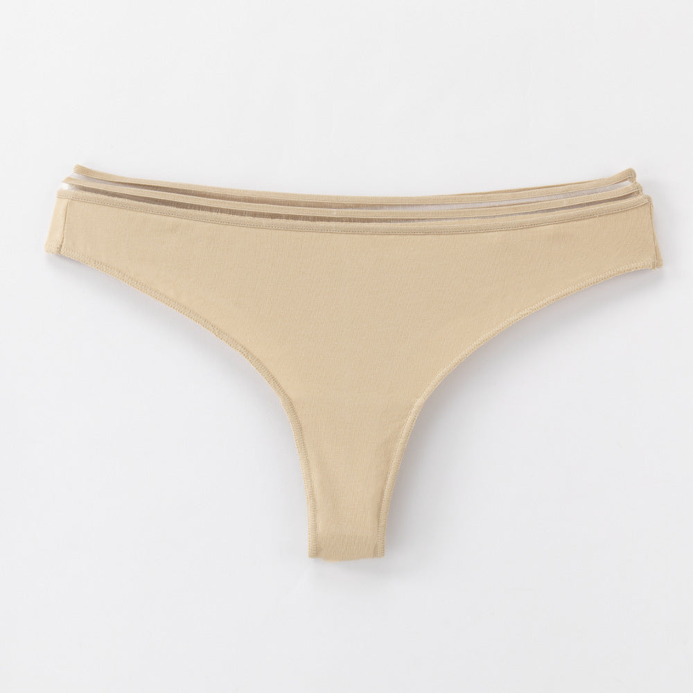 Freedombeauty | T-String for Women Underwear Hot Sale 40S Combed Cotton Sexy Lady's Briefs Live Broadcast Best-Selling in Stock