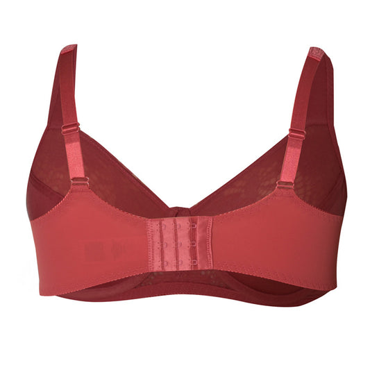 Freedombeauty | Full Cup Ultra-Thin Lace Sponge Widened Shoulder Strap plus Size Bra Big Chest Show Little European and American Style Underwear 75c80c85