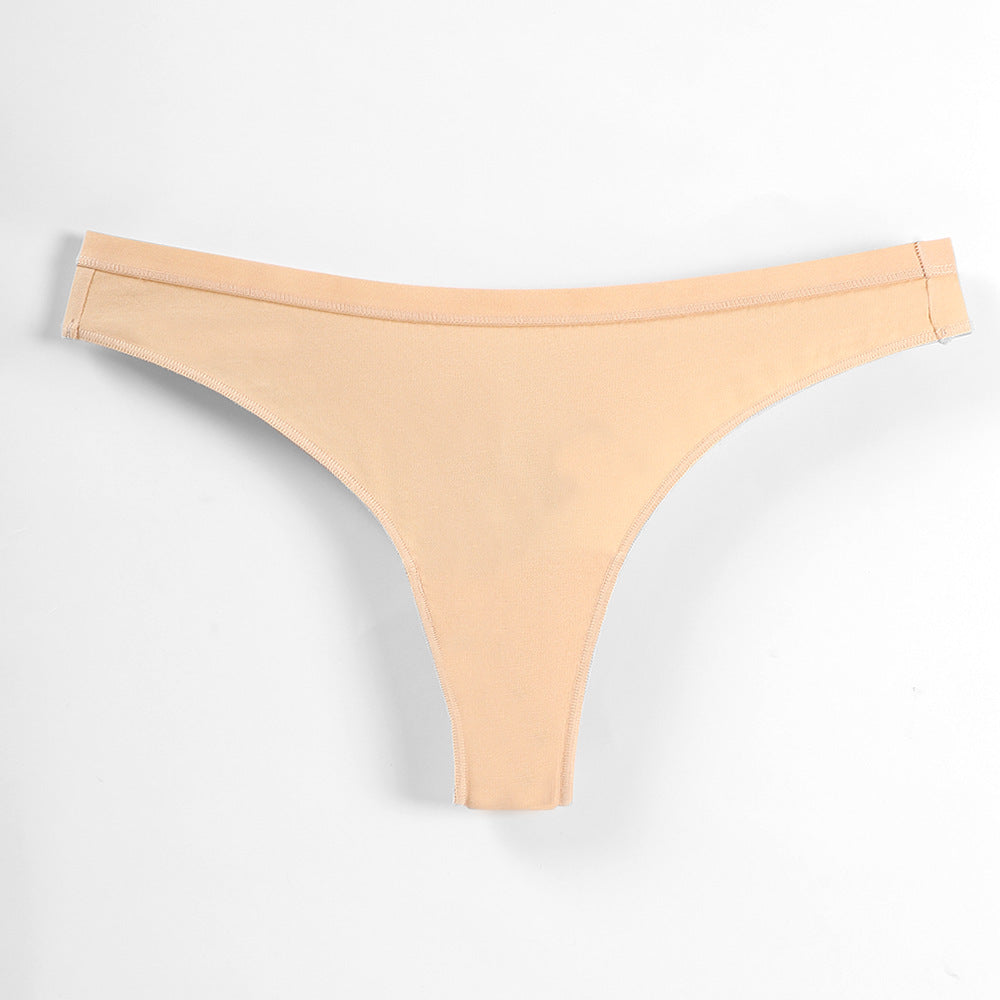 Freedombeauty | 100% Cotton Briefs Young Women Low Waist Sexy T-Back Combed Cotton Women's Briefs in Stock Support
