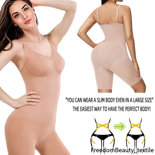 freedombeauty|European and American Shaping Bodysuit Skims Shapewear Push-Up Women's Tummy Control Pants Plus Size Open Crotch Boxer Briefs