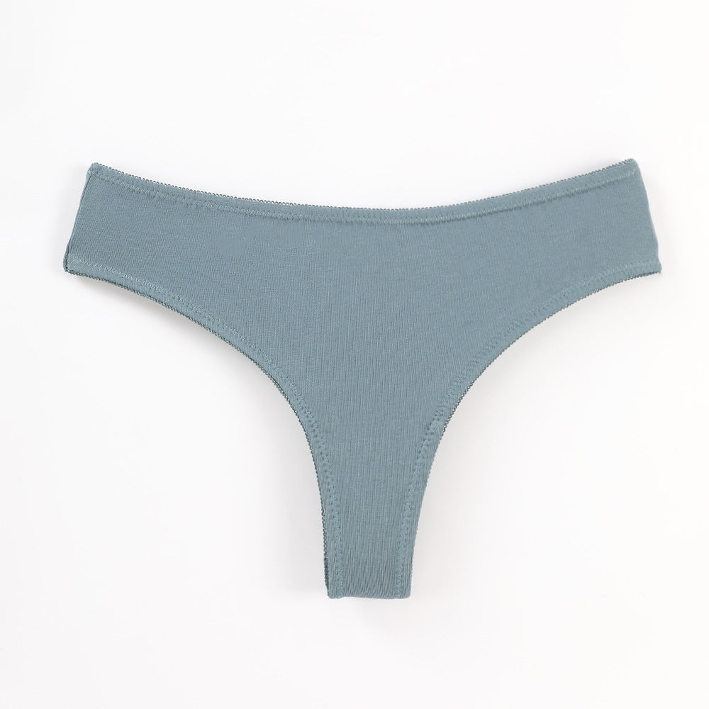 Freedombeauty | Women's T-Back Cotton Brazilian/Tanga Low Waist Sexy Briefs European Size Underwear