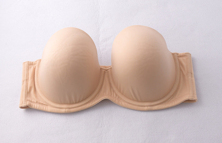 Freedombeauty | Silicone-Free Thin Cup European and American plus Size Non-Slip Bra Tube Top Underwear Wedding Bra Versatile Bcdefg