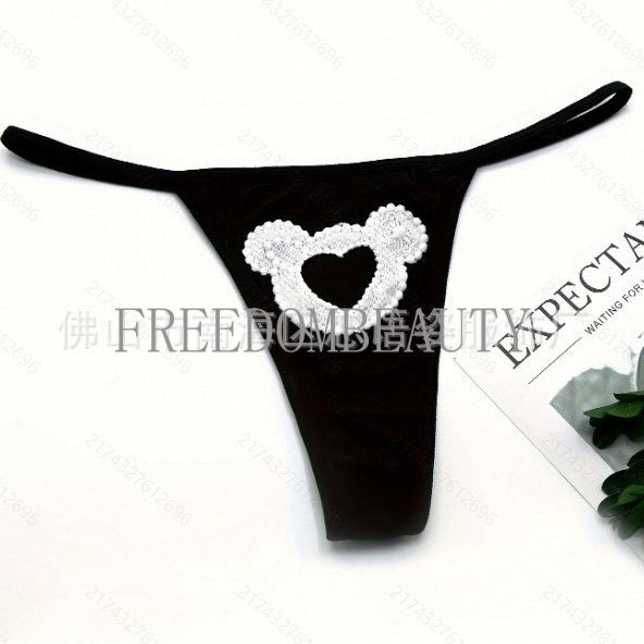 Freedombeauty | Stretch Women's Seamless Solid Color Breathable Cute Fashion Hot Sale T-Back 5 Pieces