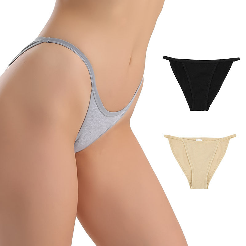 Freedombeauty | Customized Cotton Underwear Women's T-Back Bikini Combed Cotton Women's Bikini Source
