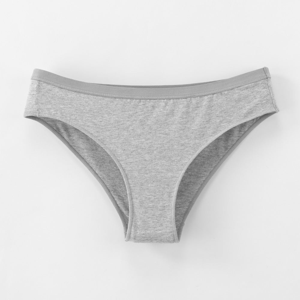 Freedombeauty | plus Size Underwear Women's 40 Combed Cotton Comfortable Solid Color Low Waist Women's Briefs Support Hot Sale