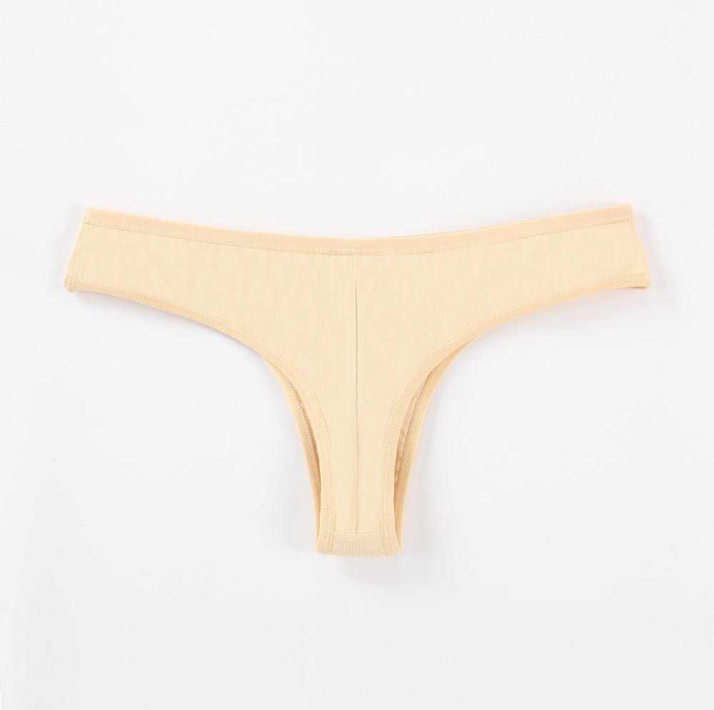 Freedombeauty | Large Size Ladies' Underwear Pure Cotton Sexy T-Back Temptation Invisible Briefs in Stock Hot Sale