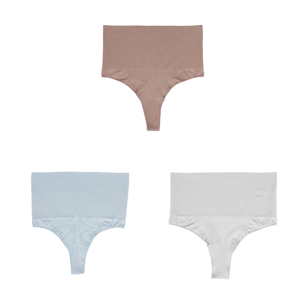 Freedombeauty | Underwear Women Seamless Highly-Elastic plus Size T-Back Ultra High Waist Sexy Nylon Abdominal-Shaping Body-Shaping Underwear Women