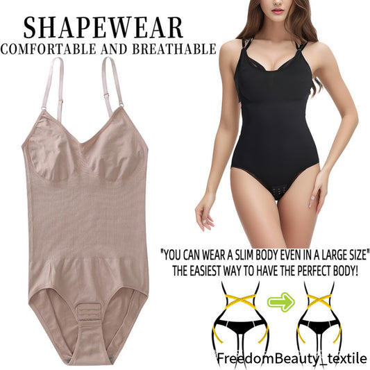 freedombeauty|Plus Size Waist Cincher Corset Hip Lift Body Shaper One-piece Shapewear Women's Tummy Control Push-up Tight Underwear Slimming Shapewear