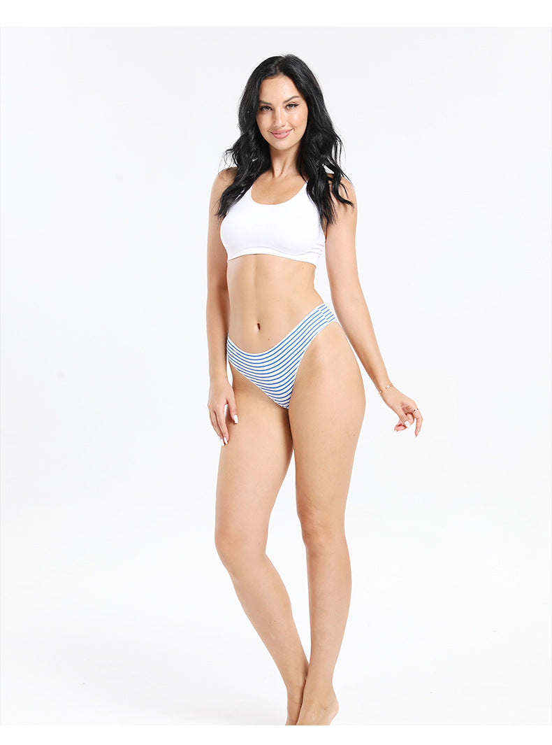 Freedombeauty | Women's Underwear Pure Cotton Sexy Seamless T-Back Breathable Low Waist Invisible Briefs Knitted Support