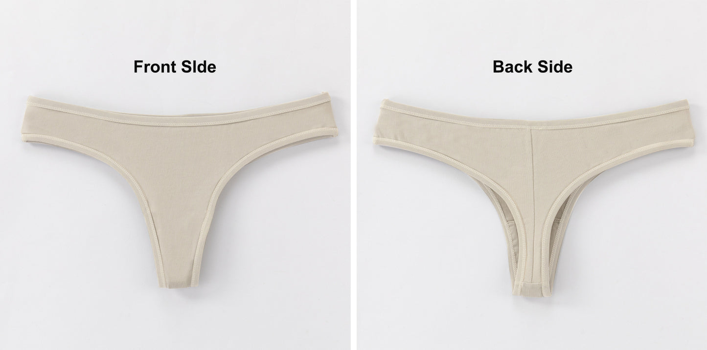 Freedombeauty | Large Size Ladies' Underwear Pure Cotton Sexy T-Back Temptation Invisible Briefs in Stock Hot Sale