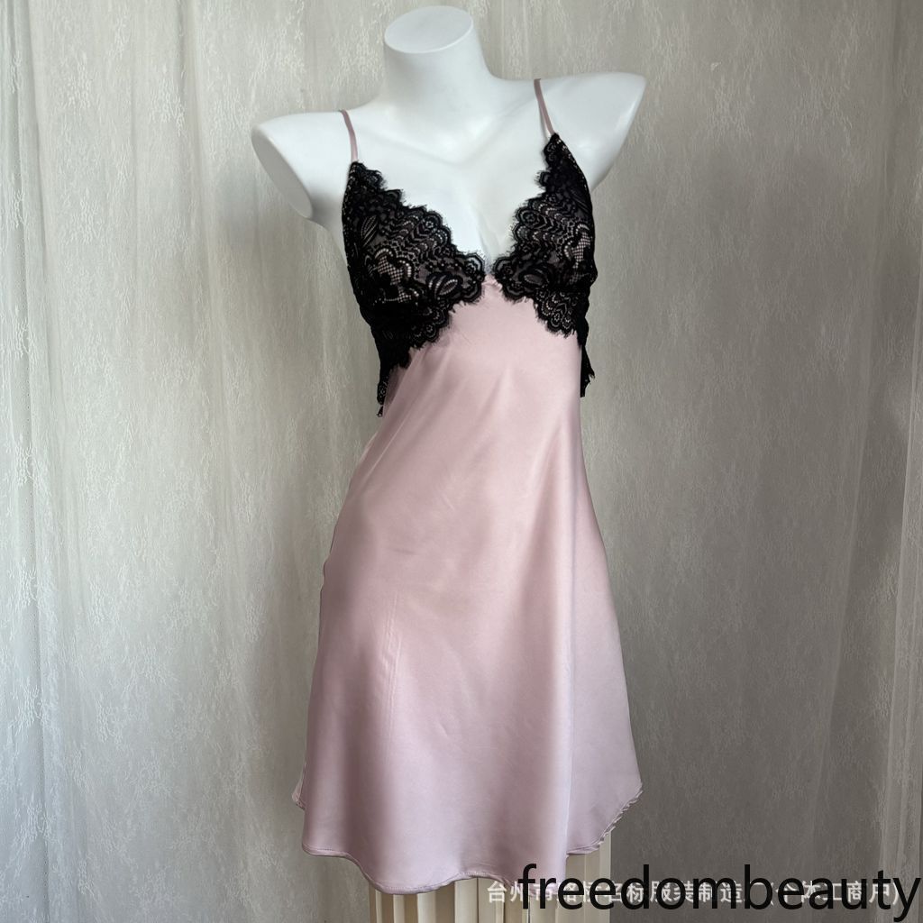 Freedombeauty | 70950 New dress suspender backless source wholesale sex pajamas nightgown, including removable chest pad