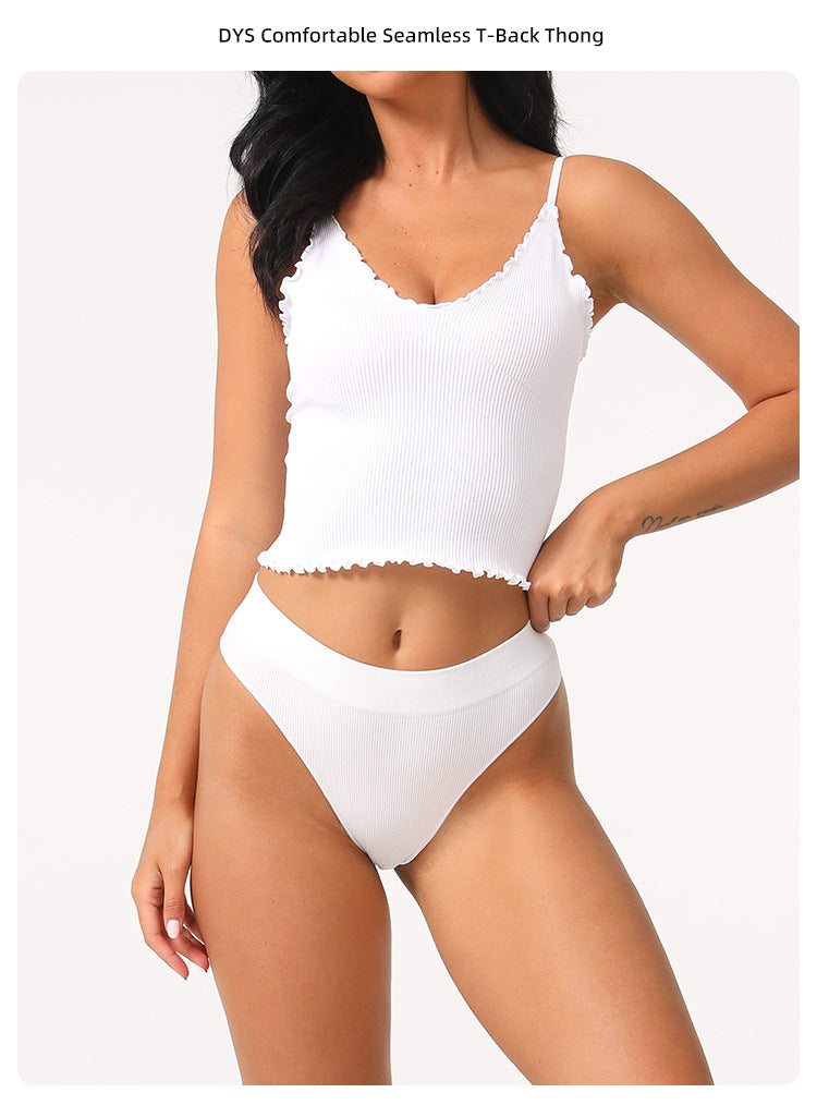 Freedombeauty | Seamless Jinammonia Women's T-Back Stretch Breathable Low Waist Sexy Comfortable Suit Multi-Color Optional Underwear Women