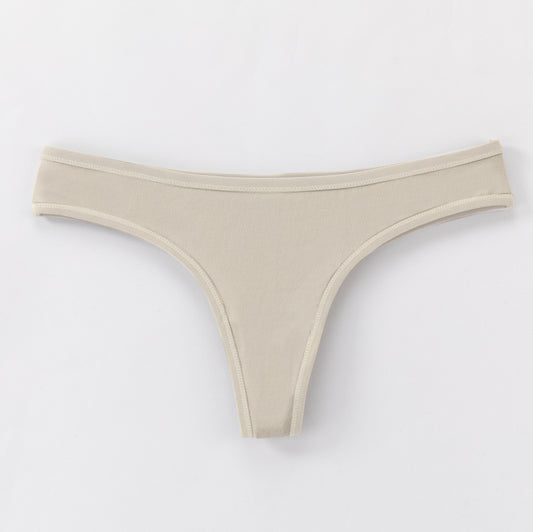 Freedombeauty | Large Size Ladies' Underwear Pure Cotton Sexy T-Back Temptation Invisible Briefs in Stock Hot Sale