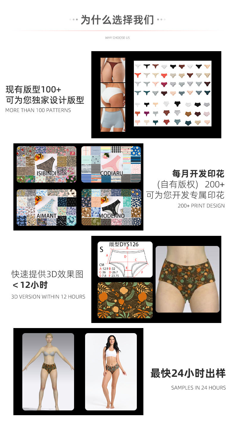 Freedombeauty | Customized New Lace Cotton Women's T-Back Bikini Combed Cotton Women's Underwear Source