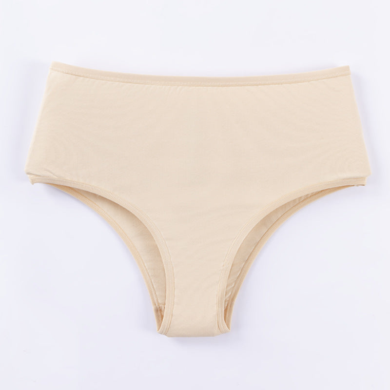 Freedombeauty | Underwear Women's Dys130 High Waist European and American Ladies Briefs 40S Combed Cotton Comfortable Breathable plus Size Underwear