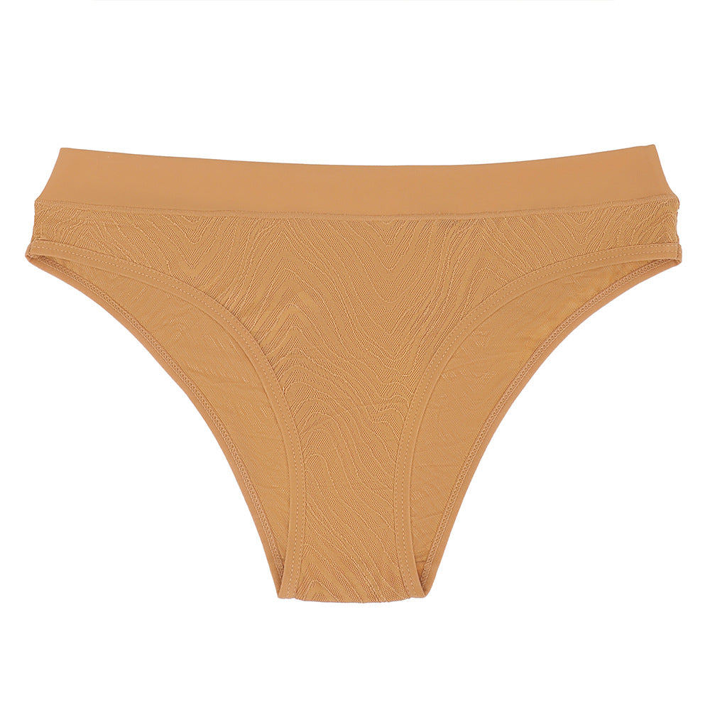Freedombeauty | European and American Pure Desire Translucent Lace Underwear Women's High Elasticity Breathable Sexy Cotton Crotch Women's Briefs