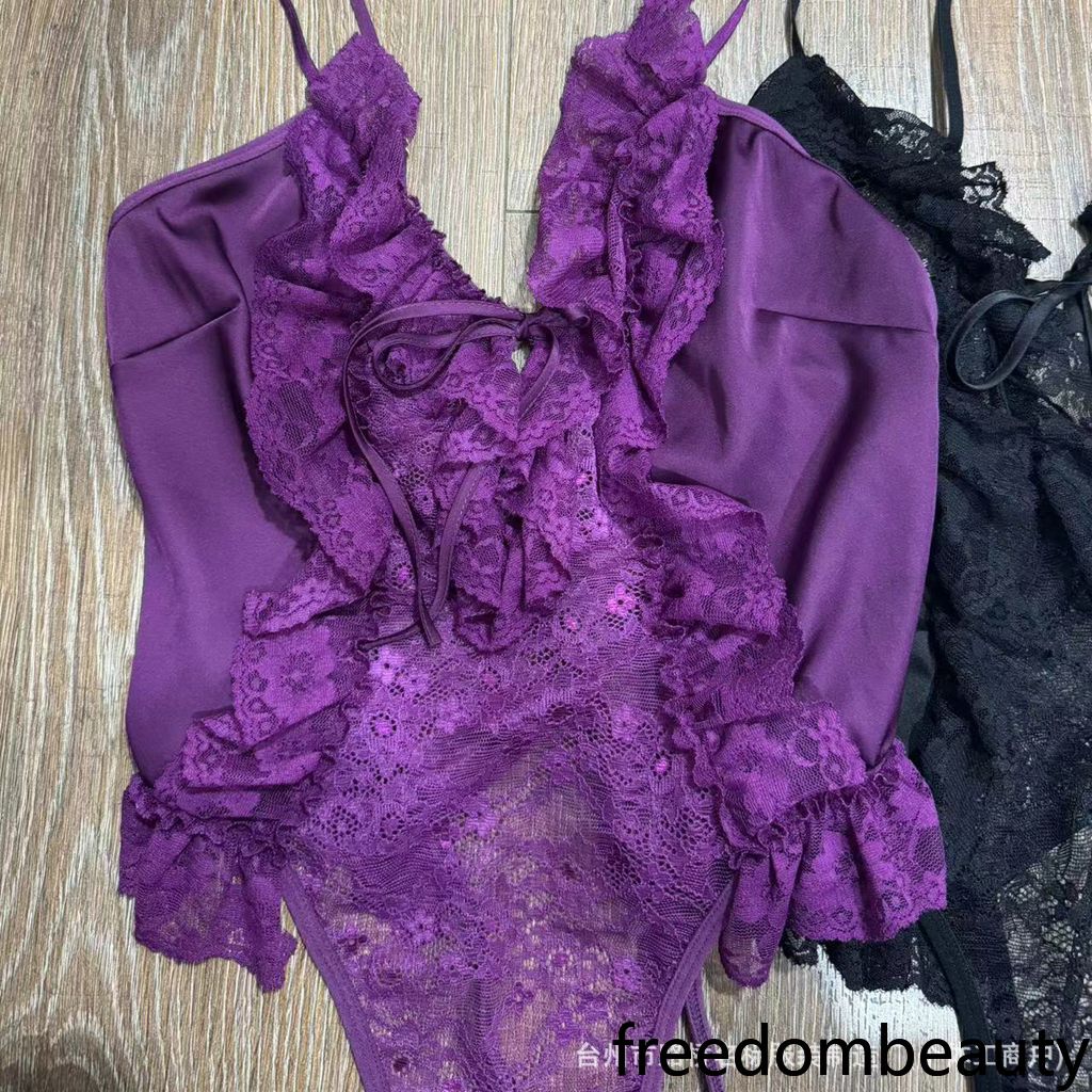 Freedombeauty | 6126 sex one-piece pajamas, sex lace pajamas